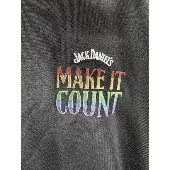 Jack Daniels Adidas Climalite 1/4 Zip Golf Jacket Make It Count 2XL New W Tags - Picture 3 of 4